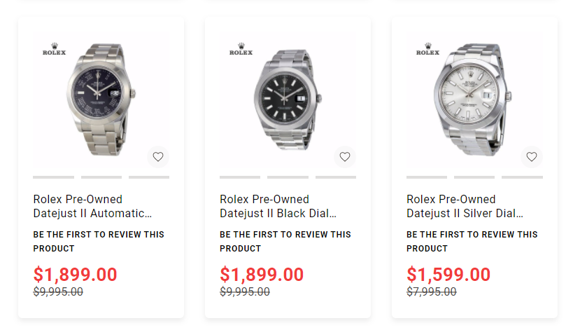 cheap pre-owned Rolex watches